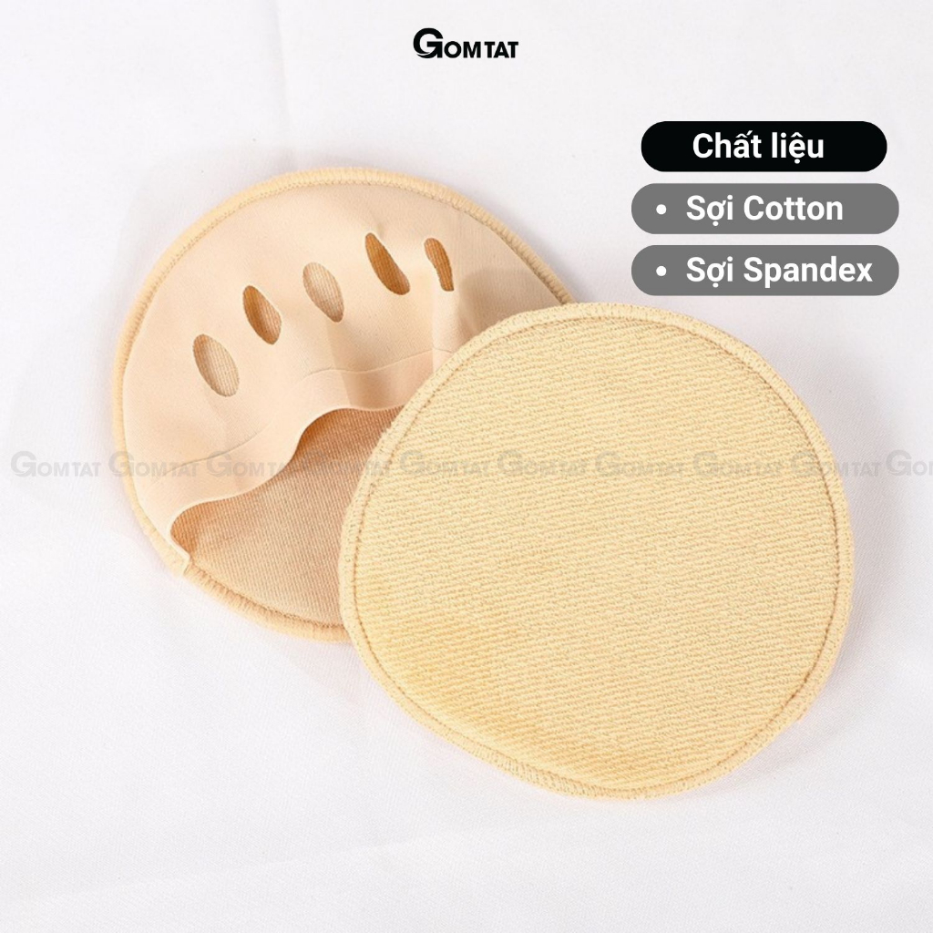 Tất nữ mũi chân đi giày cao gót GOMTAT, dạng xỏ ngón chất liệu cotton êm chân khử mùi hôi  -PO-MUICHAN-3010-1DOI