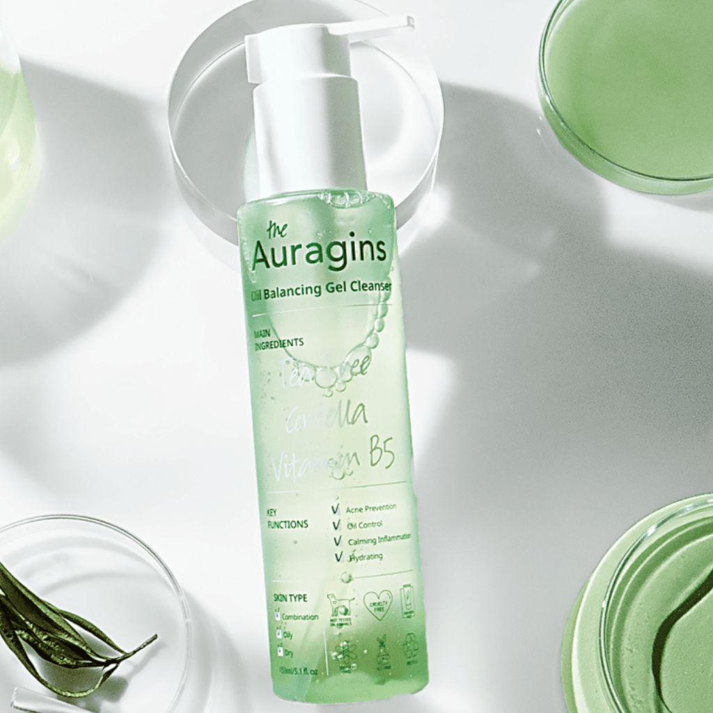 Gel Rửa Mặt Làm Sạch Sâu Da Da Dầu & Mụn The Auragins Oil Balancing Gel Cleanser