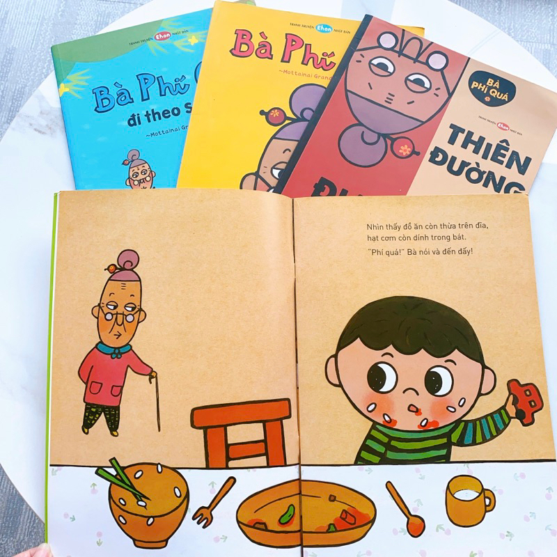 Sách Ehon - Combo ehon Bà Phí quá - Nhóm phát triển tư duy dành cho trẻ từ 3 6 tuổi (Tranh truyện ehon Nhật Bản cho bé) | BigBuy360 - bigbuy360.vn