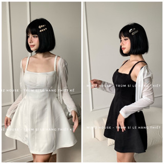 Áo cadigan trắng Mixiz House