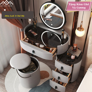 Bàn trang điểm sang trọng hàng nội địa, bàn trang điểm size bé kiểu dáng thời thượng nội thất maris