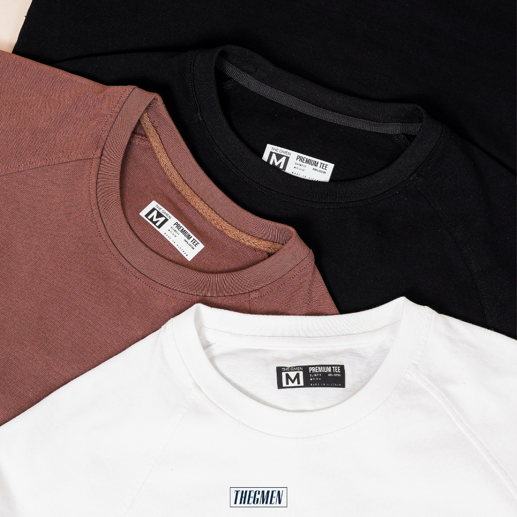 Áo thun Raglan T - Shirt 100% Cotton, form Slimfit - THE GMEN ELEGANT EST 2017