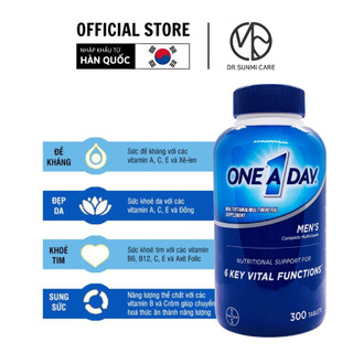 Viên uống  One A Day Men's Multivitamin Health Formula Vitamin Tổng Hợp Cho Nam dưới 50 tuổi 300 viên (Tháng 12/2024)·