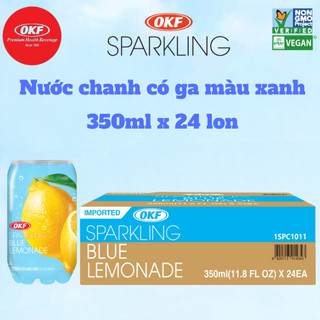 Nước chanh có ga màu xanh okf hàn quốc x 24 lon 350ml