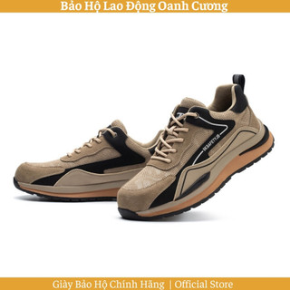 Giày bảo hộ JB 7615 mũi chống va đập, đế chống đâm xuyên chất liệu da lộn màu nâu