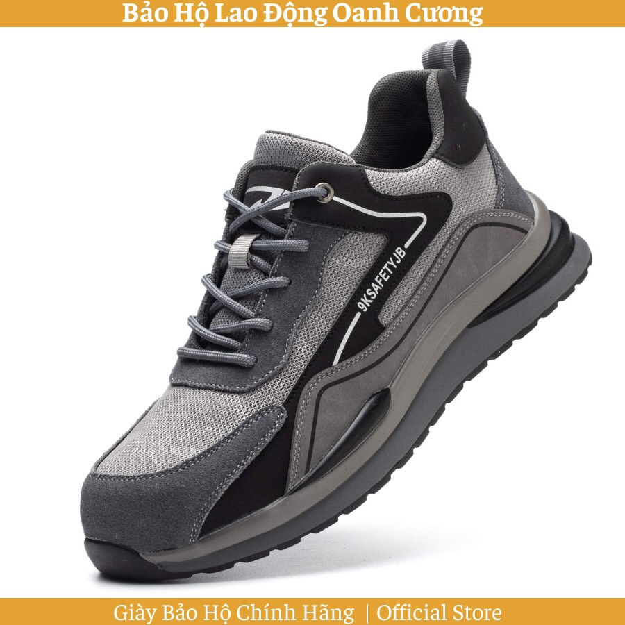 Giày bảo hộ JB 7615 mũi chống va đập, đế chống đâm xuyên chất liệu da lộn màu gray