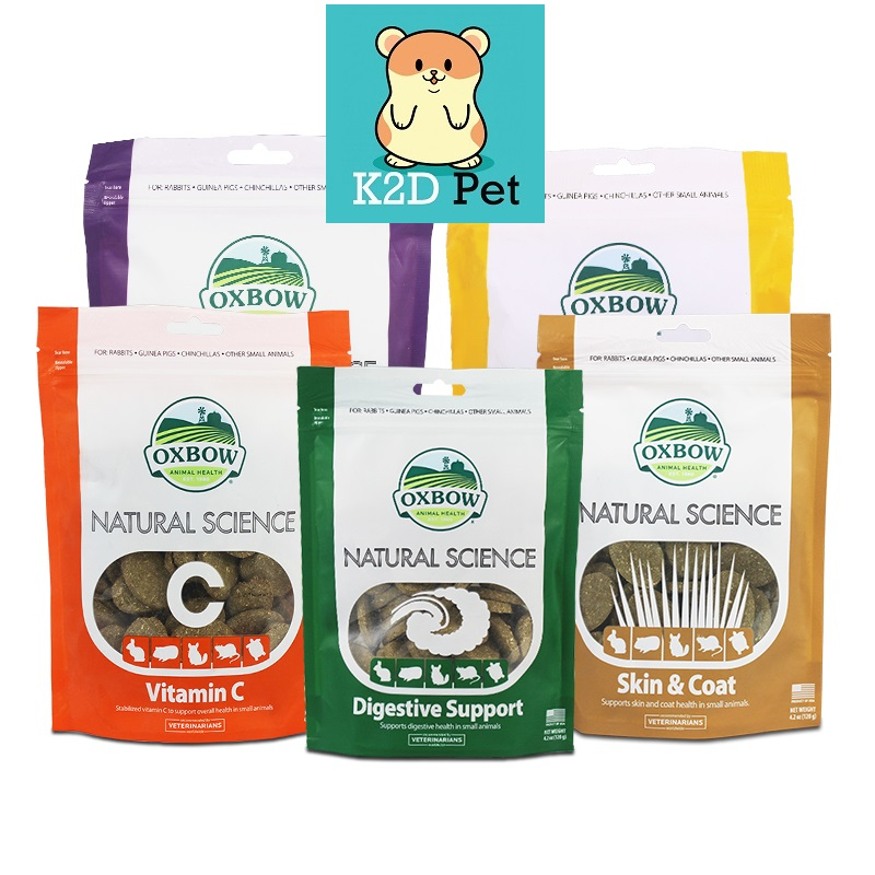 Oxbow Natural Science Lẻ viên Hỗ trợ dinh dưỡng cho Guinea Pig (bọ ú, chuột lang), thỏ, sóc bắc mỹ, chinchilla