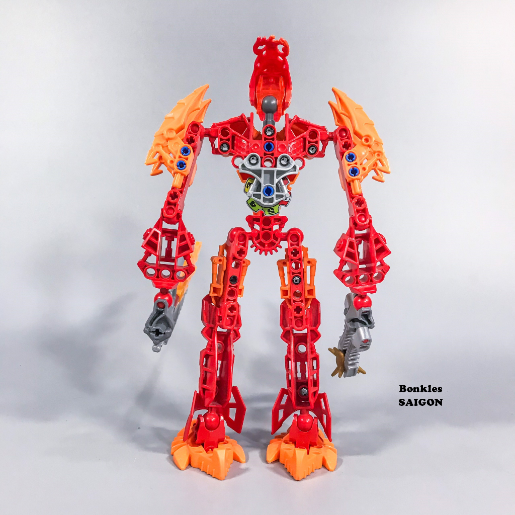 Đồ Chơi Mô Hình Vintage lắp ráp LEGO Bionicle Glatorian Legends 8985 Ackar Chính Hãng Đan Mạch