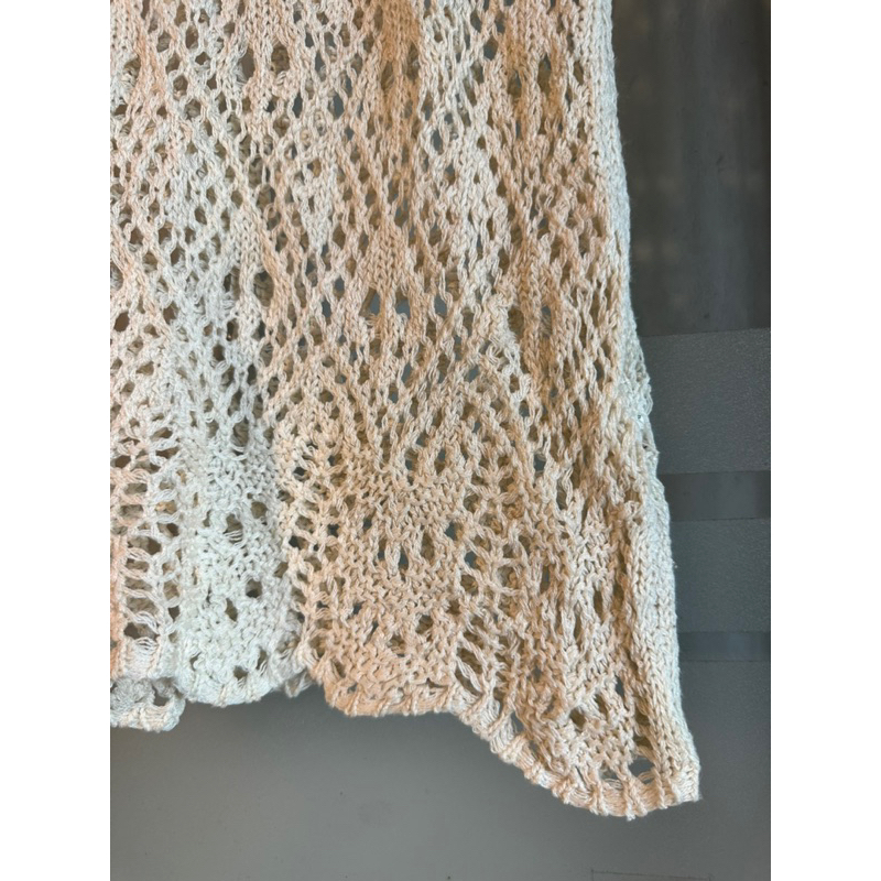 Áo hai dây len móc freesize