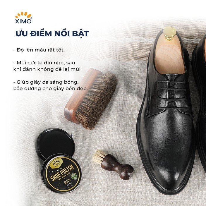 Xi sáp đánh giày shoe Polish Ximo không màu chính hãng XI08