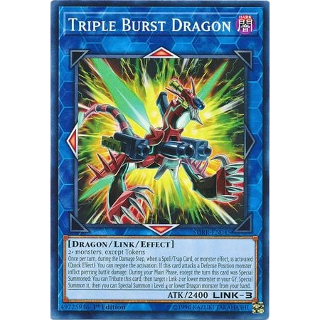 Thẻ bài YUGIOH - Triple Burst Dragon - SDRR-EN045 - Common 1st Edition