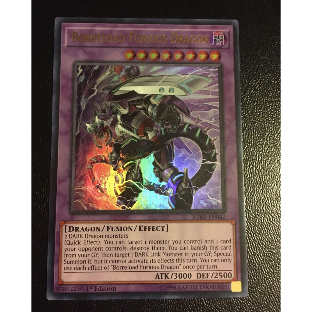 Thẻ bài YUGIOH - Borreload Furious Dragon - SDRR-EN042 - Ultra Rare