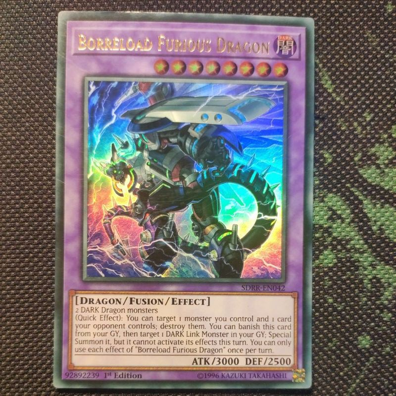 Thẻ bài YUGIOH - Borreload Furious Dragon - SDRR-EN042 - Ultra Rare