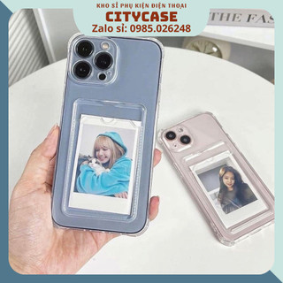 Ốp Iphone silicon có khe đựng thẻ 6/6s/7/8/6 Plus/6s Plus/7 Plus/8 Plus/X/Xs/Xs Max/11/12/13/14/15/Pro/ProMax/Plus/Prm