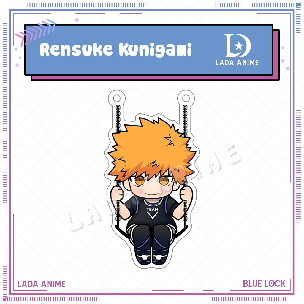 Standee Xích Đu Anime Bóng Đá BLUELOCK Tùy Chọn Nhân Vật Và Khung Xích Đu, Mô Hình Anime BLUE LOCK Mica Acrylic