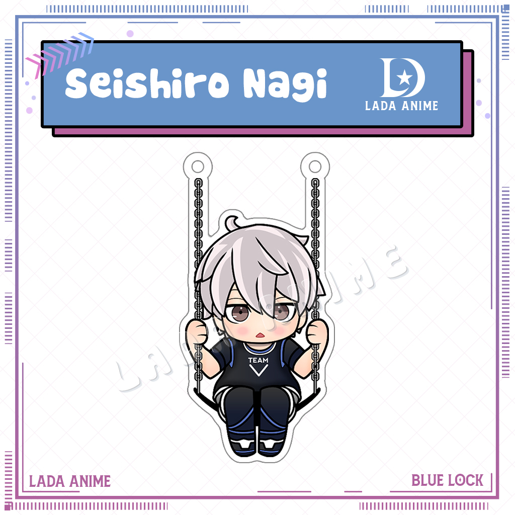 Standee Xích Đu Anime Bóng Đá BLUELOCK Tùy Chọn Nhân Vật Và Khung Xích Đu, Mô Hình Anime BLUE LOCK Mica Acrylic