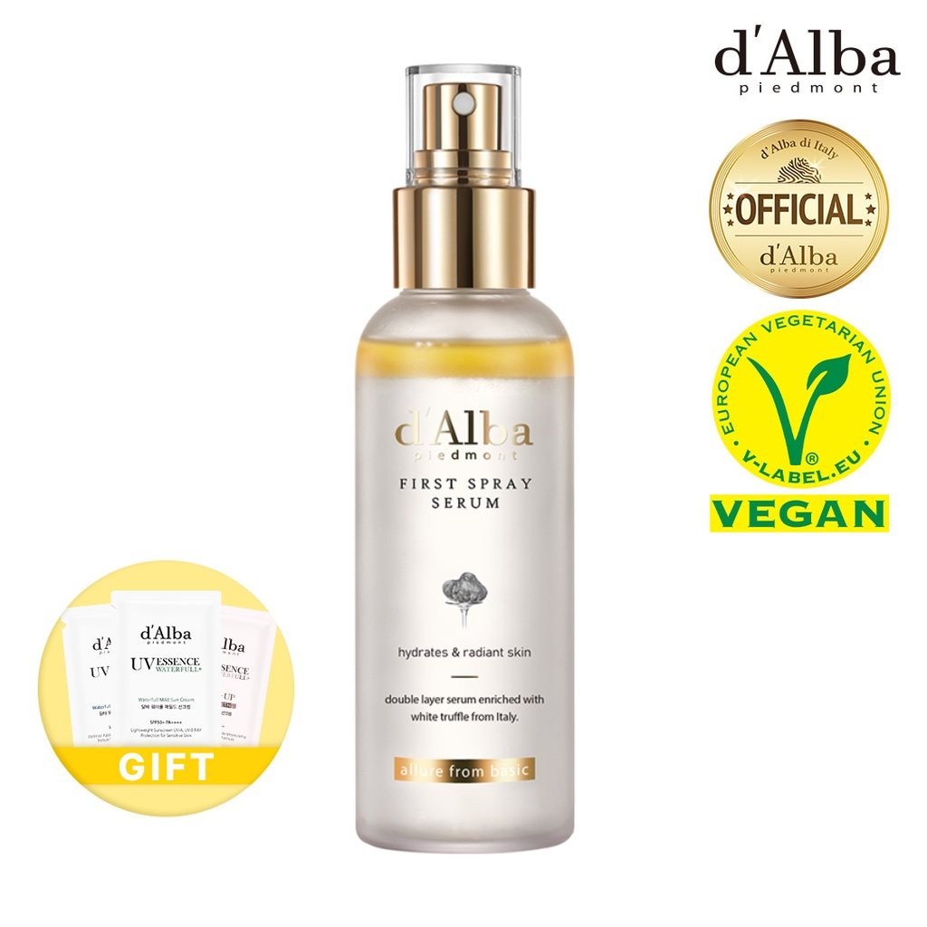 Serum dạng xịt khoáng căng bóng da First Spray Serum 50ml/100ml d'Alba Official