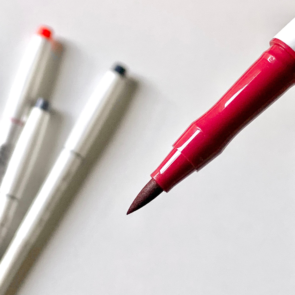 Bút Brush Sailor Shikiori 2 đầu Brush and Fine, viết caligraphy và vẽ