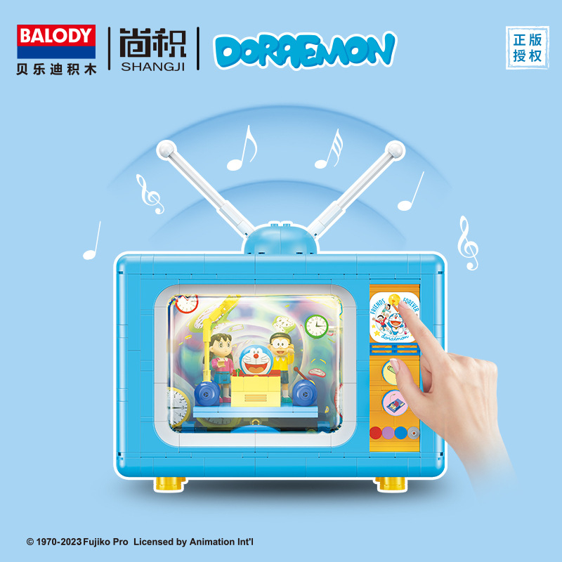 Mô hình lắp ráp TV Doraemon thương hiệu Balody