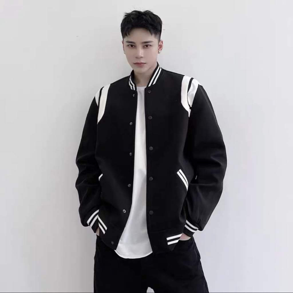 Áo Khoác Bomber Teddy Sơn Tùng Varsity Full Màu, Áo Teddy bomber MTP Siêu Trend 2023