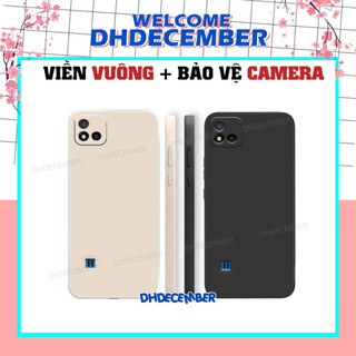 Ốp lưng Realme C11 2021 / C20  cạnh viền vuông, ốp mềm dẻo bảo vệ camera (TPU)