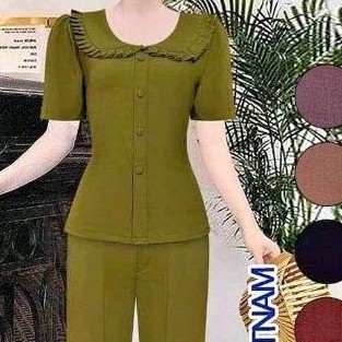 Bộ trung niên vải kaki có giãn mát big size