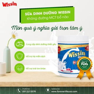 Sữa dinh dưỡng Wissin không đường MCT bổ não - Wissin Gluco New MCT
