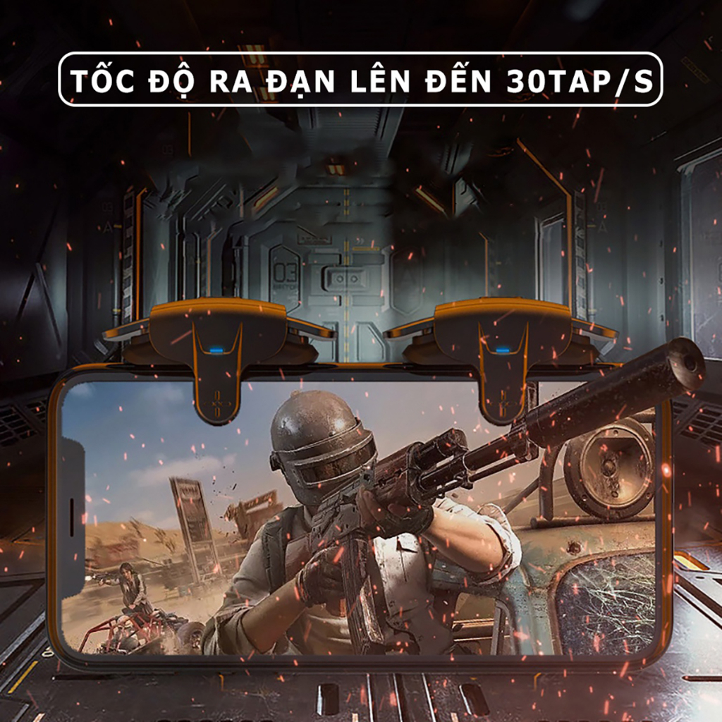 Nút bấm auto tap MEMO AK05 chơi game điện thoại 4 chế độ ghìm tâm dễ dàng phong cách gaming Freefire PUBG COD FF