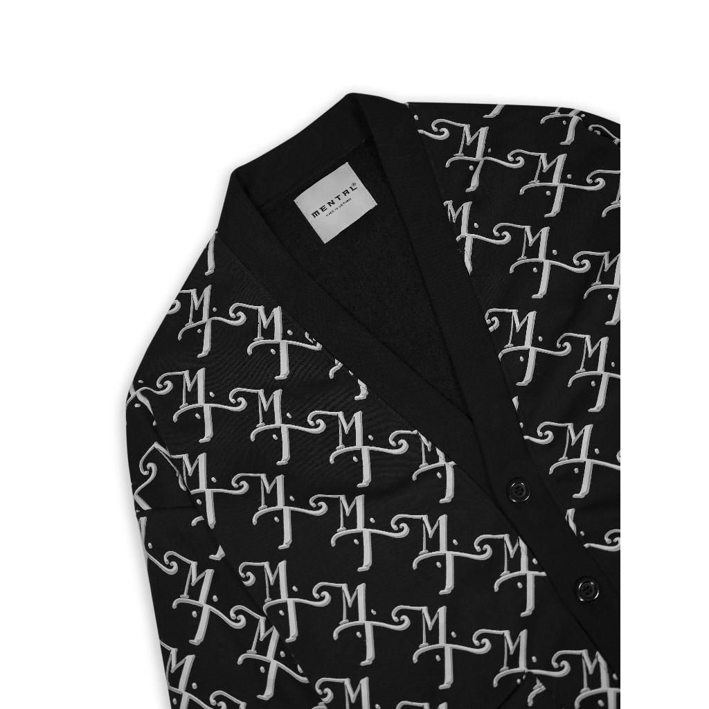 Áo Cardigan Họa Tiết Monogram Cao Cấp MENTAL® Monogram Cardigan
