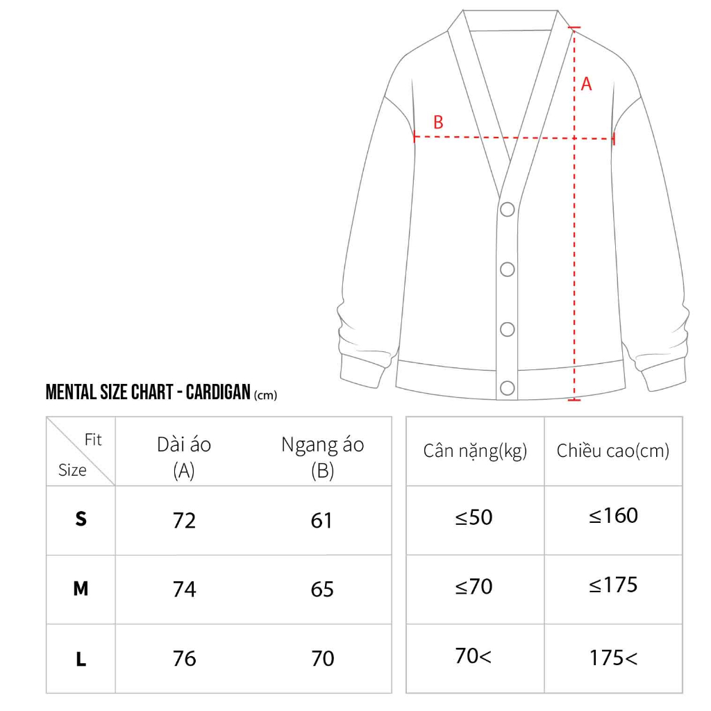 Áo Cardigan Logo Thêu Xù Cao Cấp MENTAL® MT CHENILLE PATCHES CARDIGAN