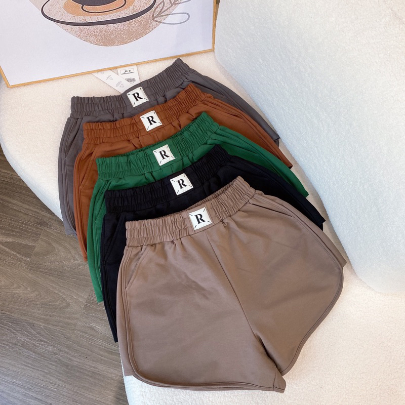 Quần short nữ lưng chun đùi chất vải nỉ da cá phong cách thể thao thời trang năng động CHR276 | BigBuy360 - bigbuy360.vn