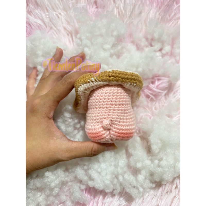 Móc khóa Heo bánh mì mông to 🍞