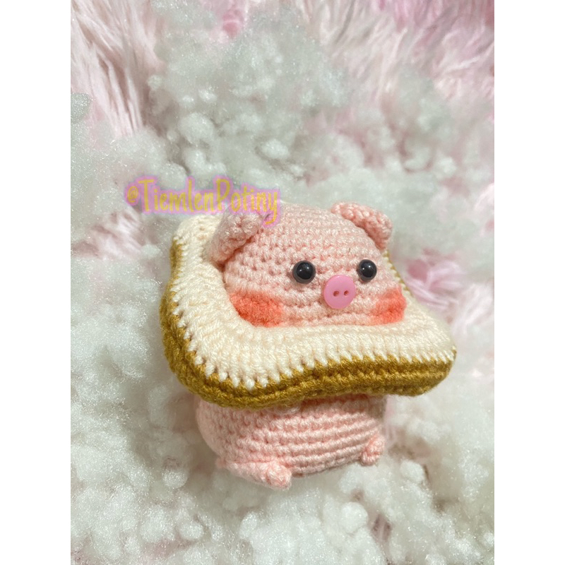 Móc khóa Heo bánh mì mông to 🍞