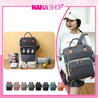 Balo bỉm sữa cao cấp 15 ngăn đa năng cho mẹ và bé, mẫu đẹp chống thấm tiện dụng thời trang NASH