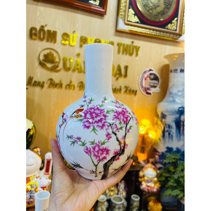 Bình hoa decor cao 23cm