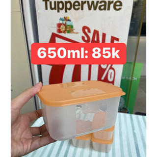 Hộp trữ đông Freezermate 650ml nắp màu cam Tupperware