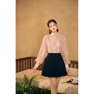 [LIMITED] CÉLESTE - Áo Sơ Mi Tay Dài Chất Tơ Voan Mềm Cổ Sen Selene Shirt
