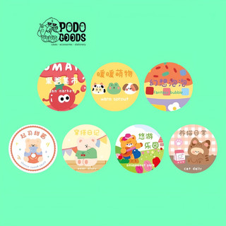 SK3 _ Sticker gấu dạng cuộn - Podogoods