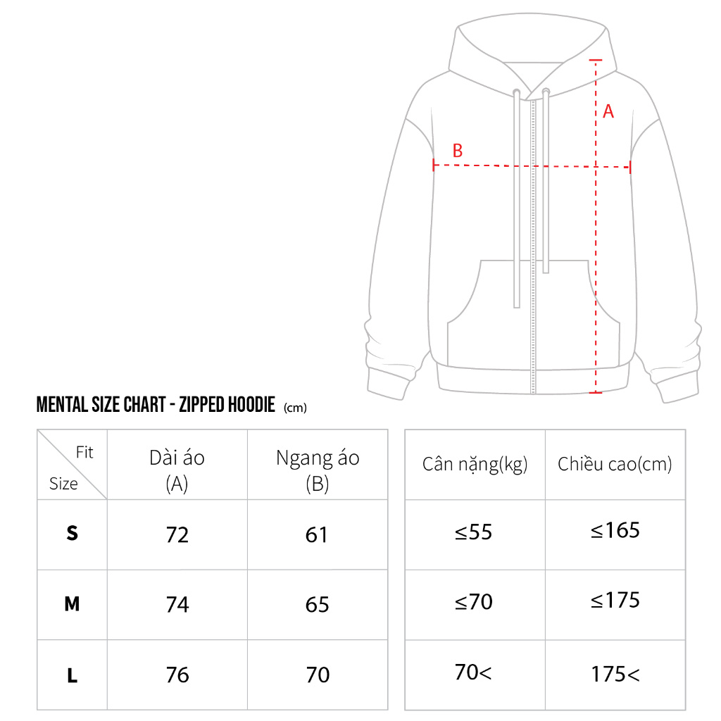 Áo Hoodie Nam Nữ Thời Trang Cao Cấp Zip MENTAL® Gothic Hoodie Zip
