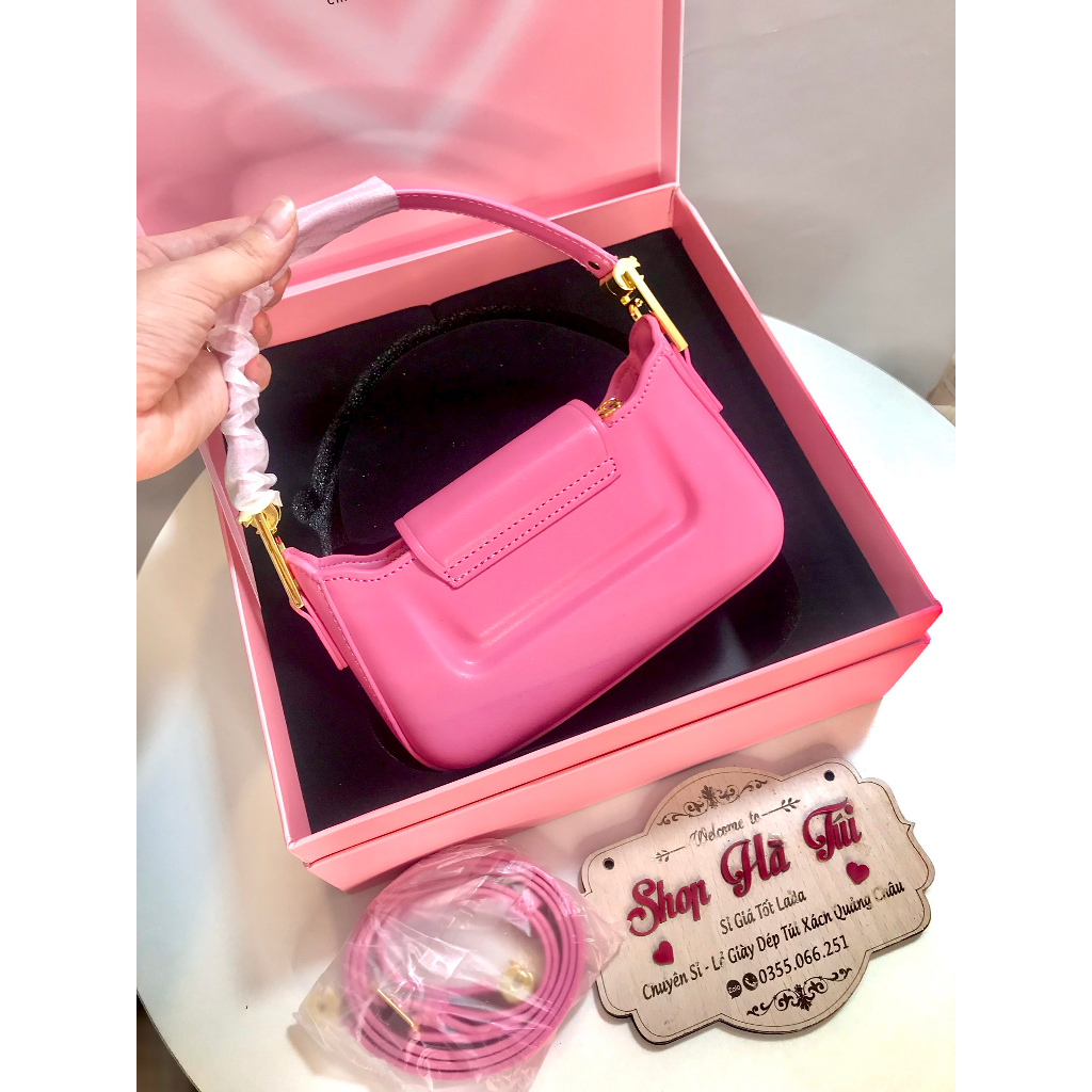 Túi Cê ka quai xách nắp gập vuông new Sz 20