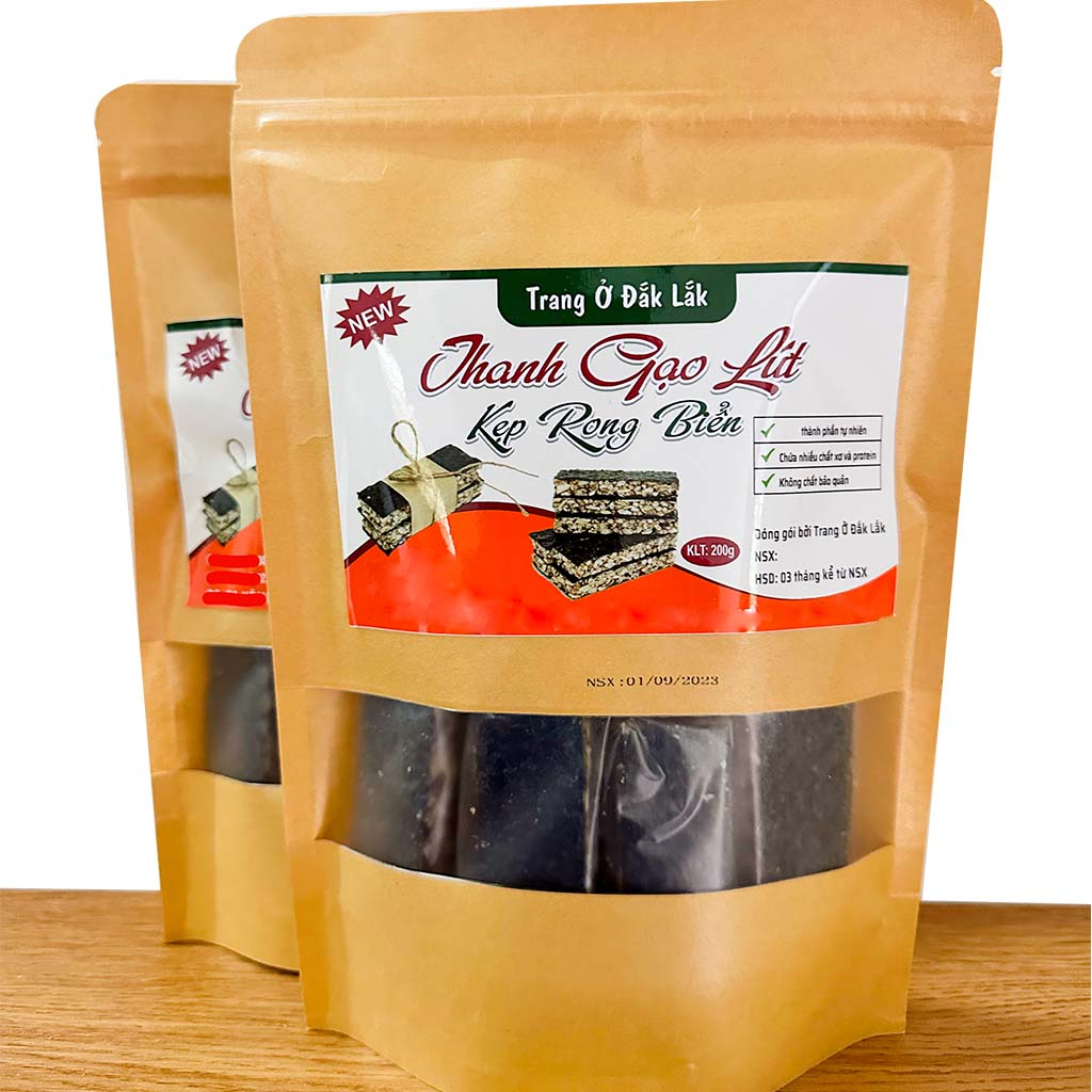 Thanh rong biển kẹp hạt 2 gói 400g Trang Ở Đăk Lăk