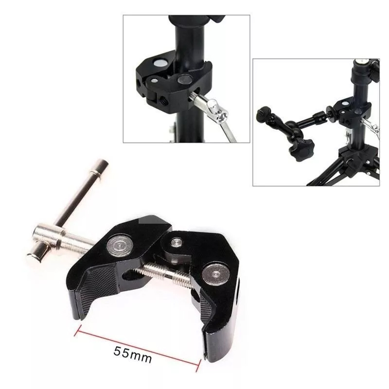 Bộ kẹp và khớp nối đa năng margic arm 20" dùng gắn đèn led, monitor