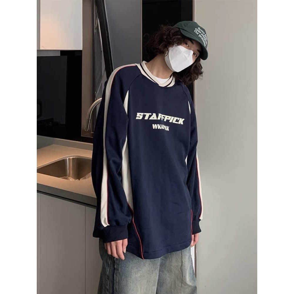 Áo Hoodie nam nữ phối xanh than trần bông hot trend 2023 M17