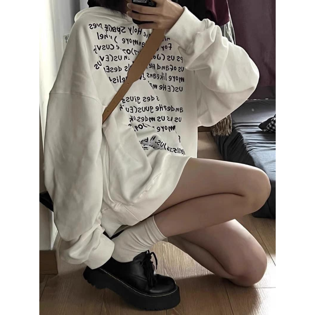 Áo Hoodie chữ nam nữ chất nỉ dày dặn trần bông  siêu đẹp M18