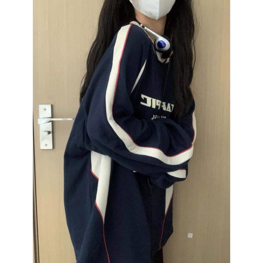 Áo Hoodie nam nữ phối xanh than trần bông hot trend 2023 M17