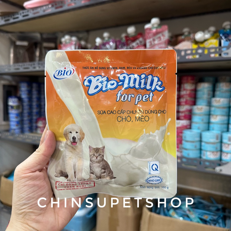 Sữa Bio-Milk cho Chó Mèo - Sữa bột bổ sung Vitamin, Đạm, Béo và Khoáng cho Thú Cưng mọi lứa tuổi