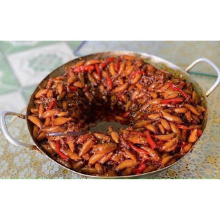 MỰC SỮA TỎI ỚT 500gr (hoả tốc HCM)