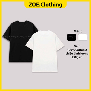 Áo thun cổ tròn, áo phông tay lỡ nam nữ unisex, ZOEclothing