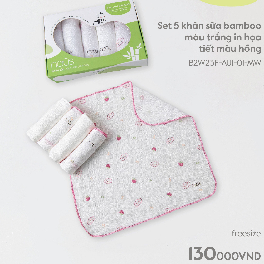 Khăn sữa sợi tre Bamboo Nous