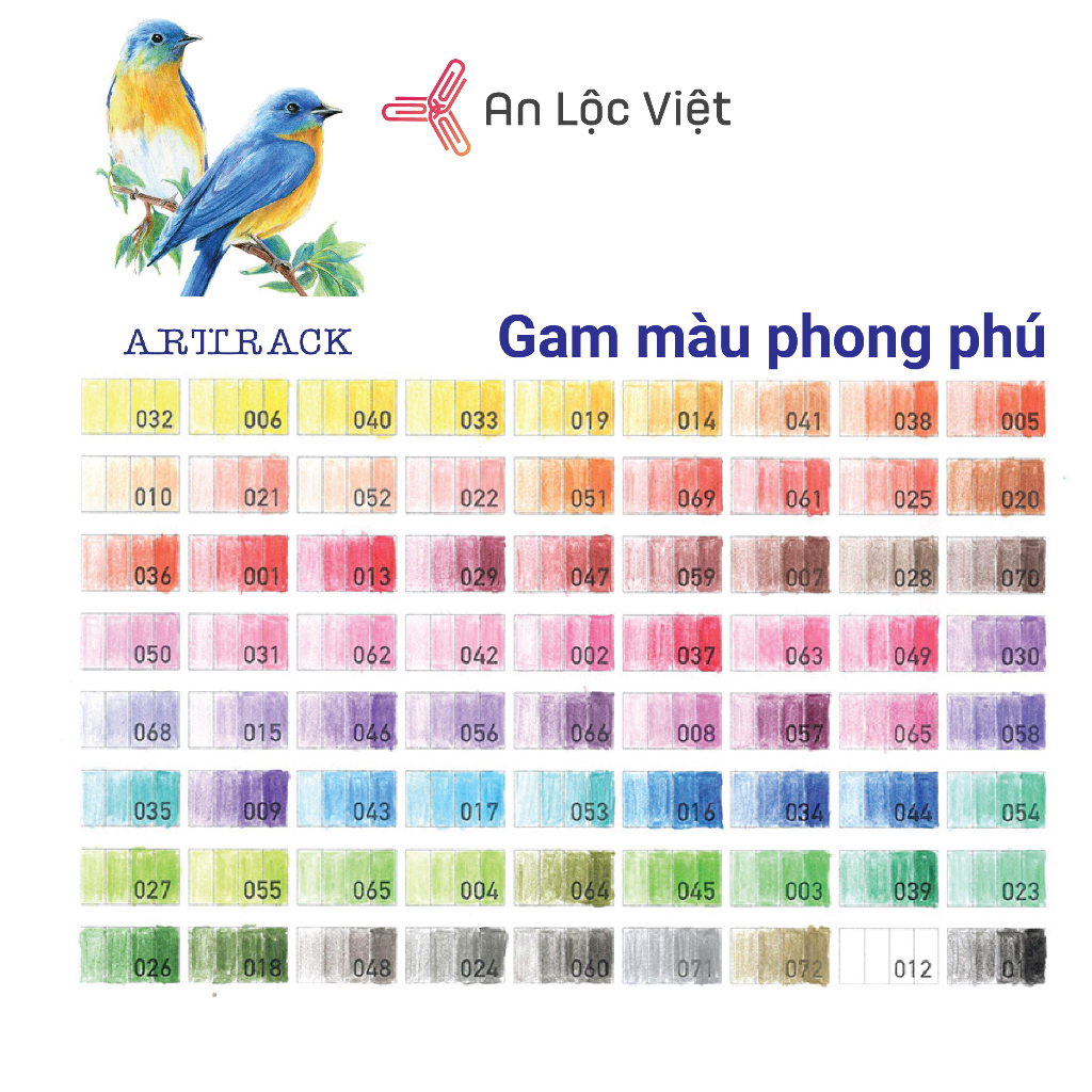 BỘ BÚT CHÌ MÀU DẦU ARTTRACK CAO CẤP- HỘP 48 MÀU, 72 MÀU, 120 MÀU, VẼ ÊM NÉT- BỀN MÀU AN TOÀN